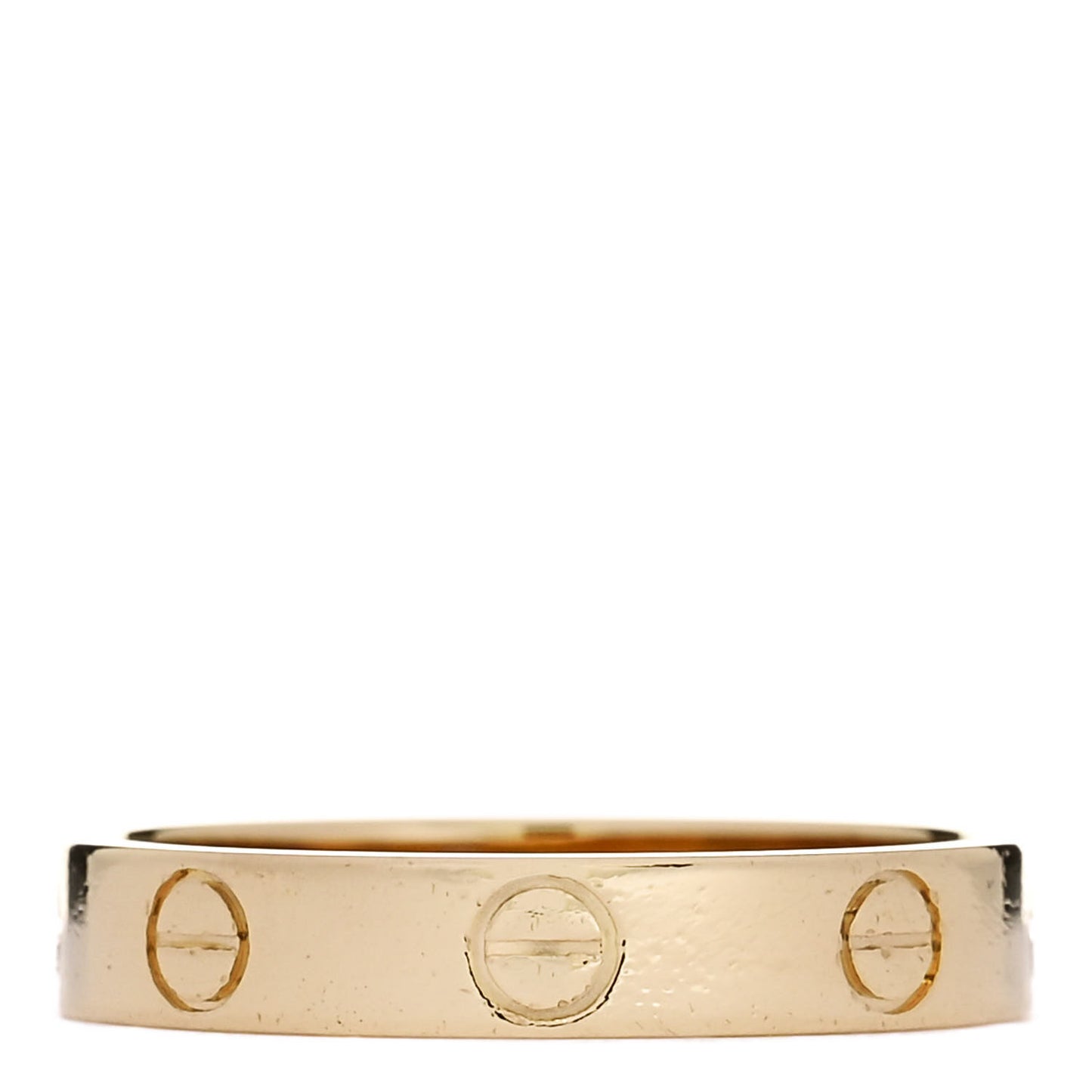 18K Yellow Gold 3.5mm LOVE Wedding Band Ring 54 7