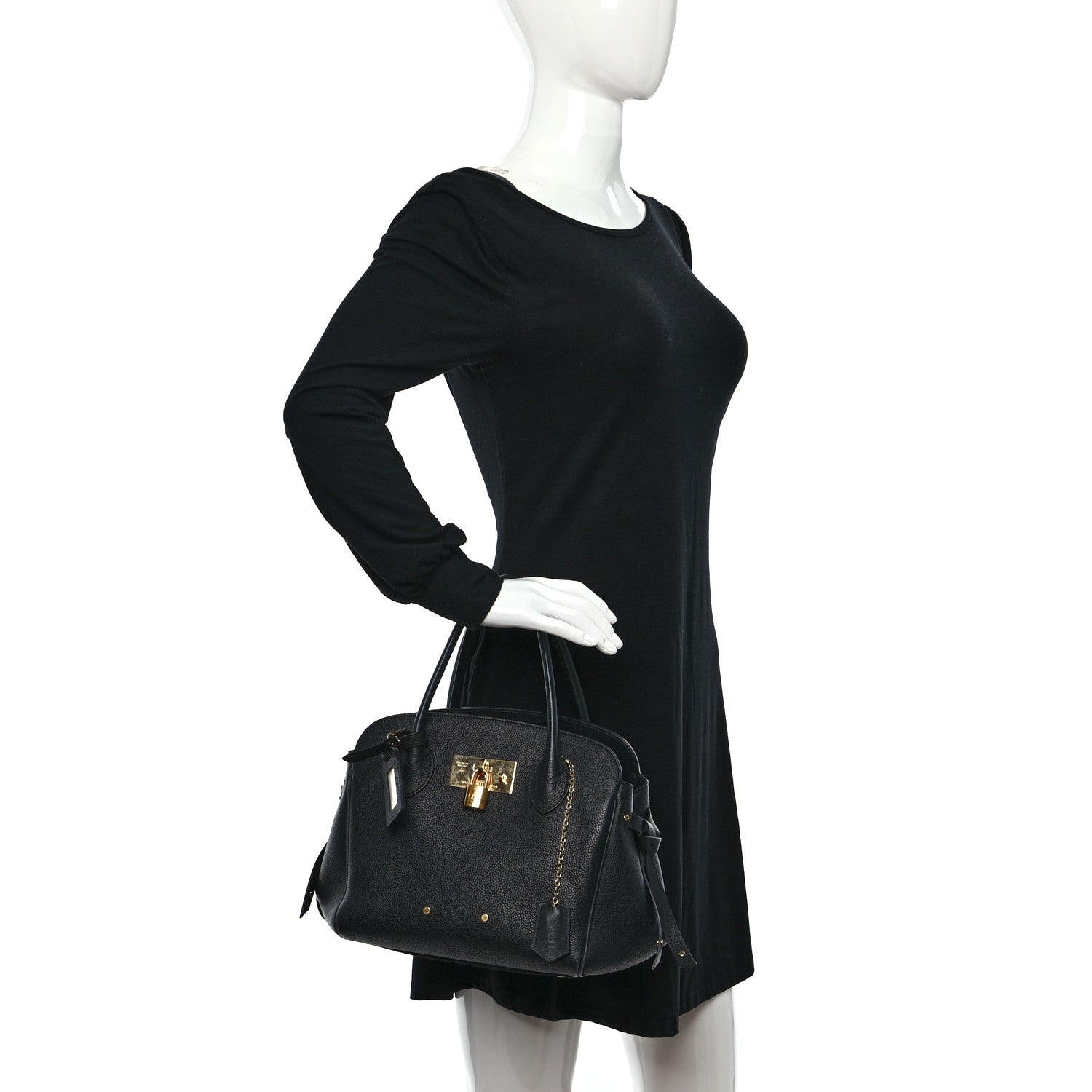 Louis Vuitton Veau Nuage Milla MM Black 2 of 10