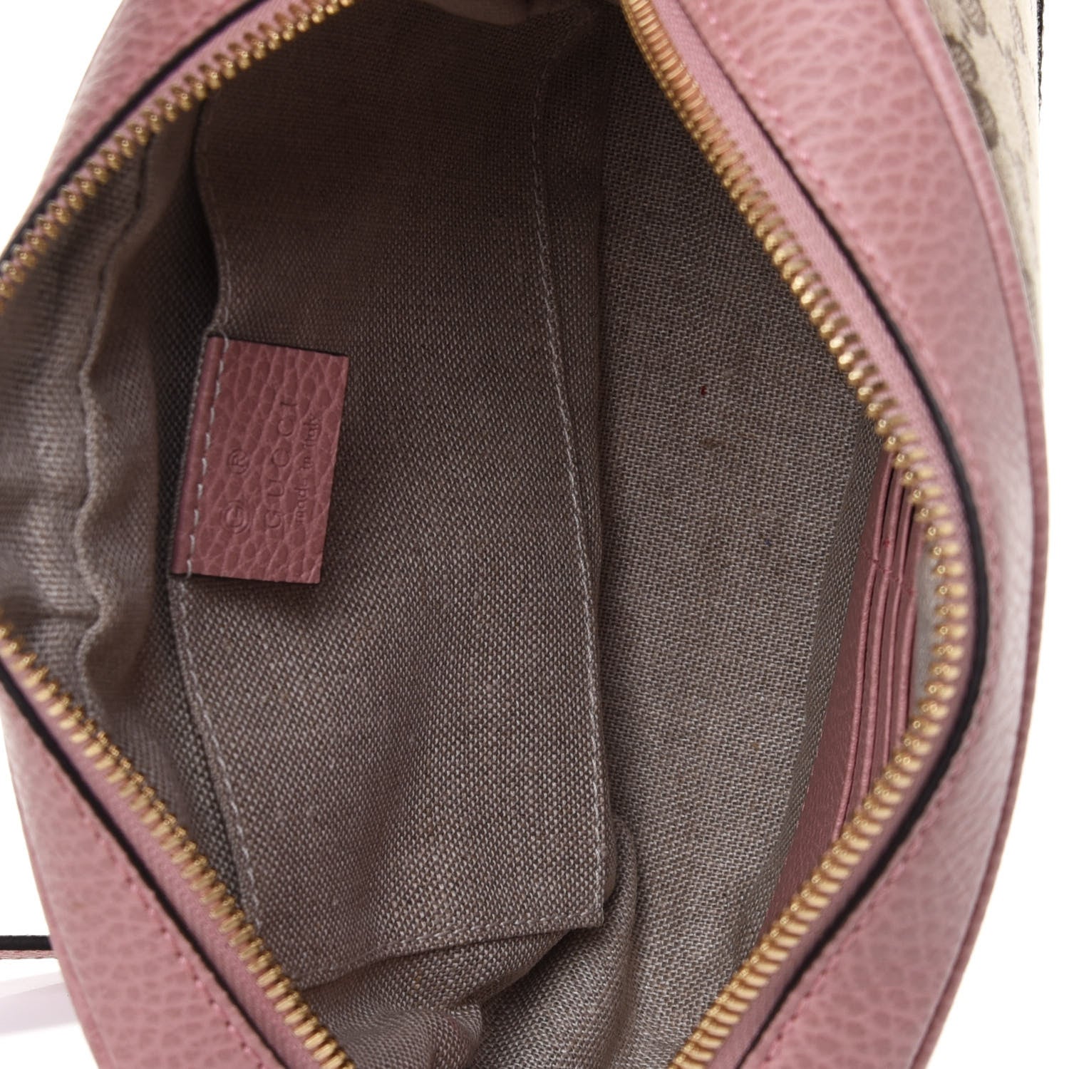 Gucci Monogram Mini Bree Messenger Bag Beige Soft Pink 4 of 4