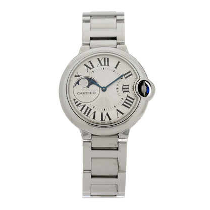 Cartier Stainless Steel 37mm Ballon Bleu De Cartier Moonphase Automatic Watch 1 of 4