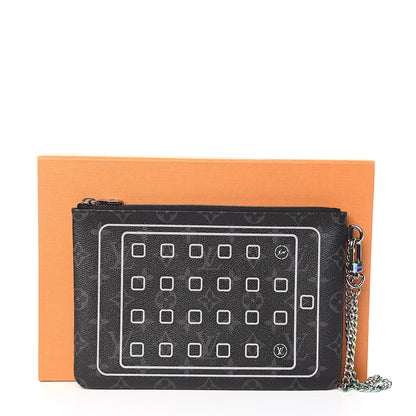 Louis Vuitton Monogram Eclipse Fragment Design iPad Pouch 7 of 7