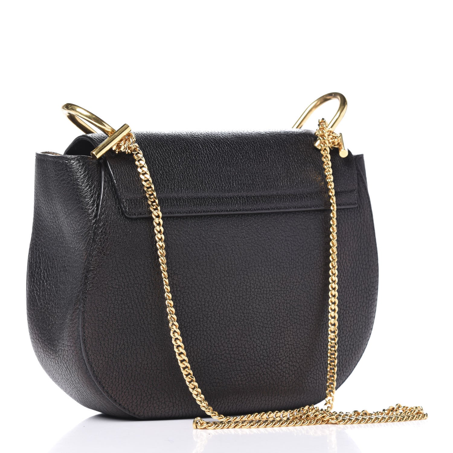 Chloe Grained Lambskin Drew Shoulder Bag Black 3 of 12