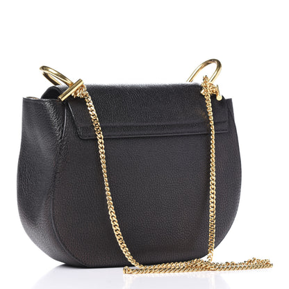 Chloe Grained Lambskin Drew Shoulder Bag Black 3 of 12