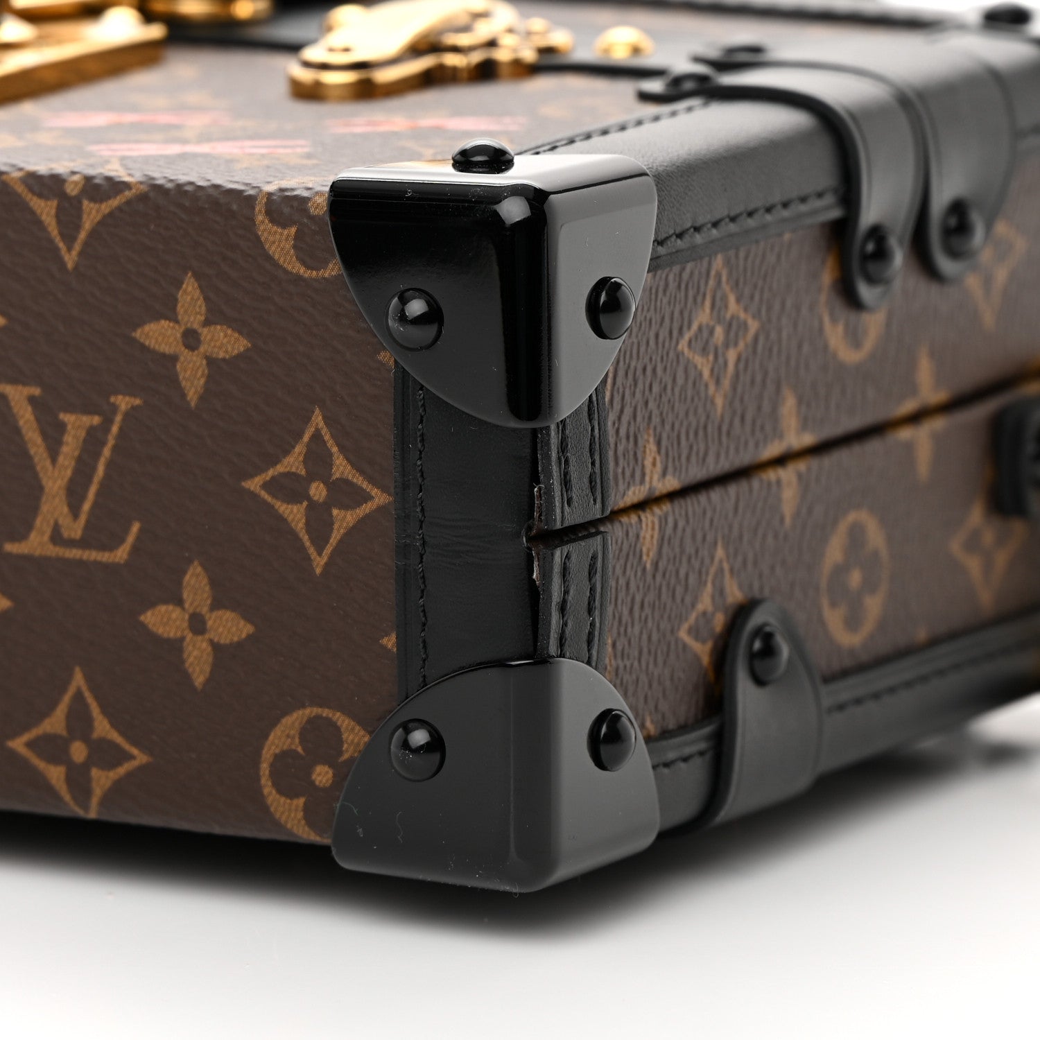 Louis Vuitton Monogram Petite Malle Black 9 of 10