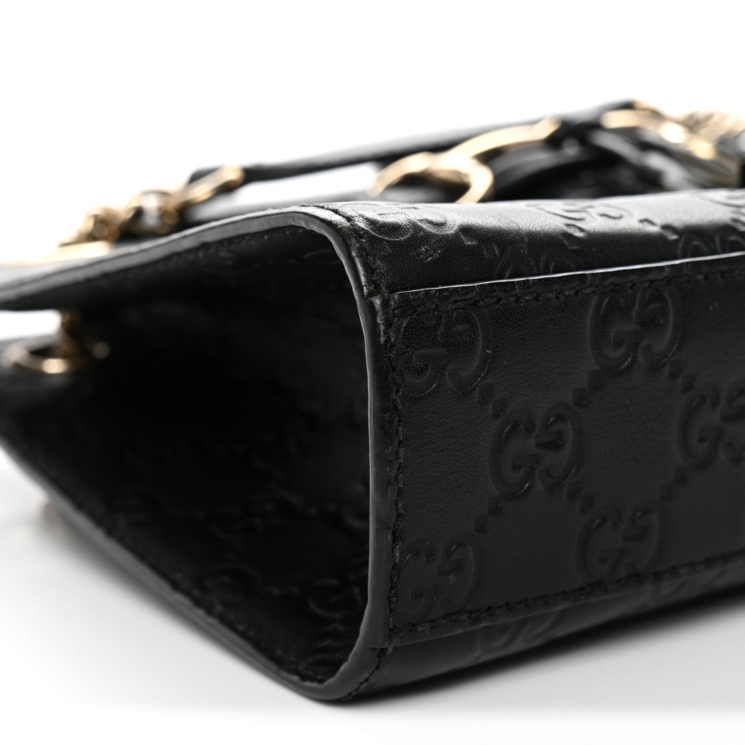 Gucci Guccissima Small Emily Shoulder Bag Black 9 of 11