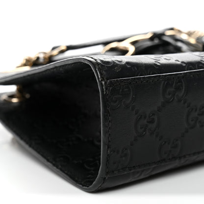 Gucci Guccissima Small Emily Shoulder Bag Black 9 of 11