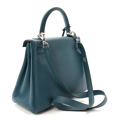 Hermes Togo Kelly Retourne 25  Vert Bosphore 3 of 10