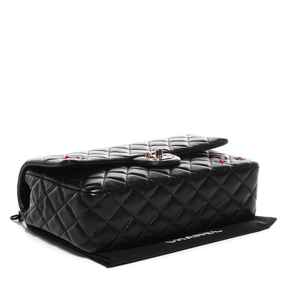 Chanel Lambskin Quilted Medium Ladybug Flap Black 4 of 9
