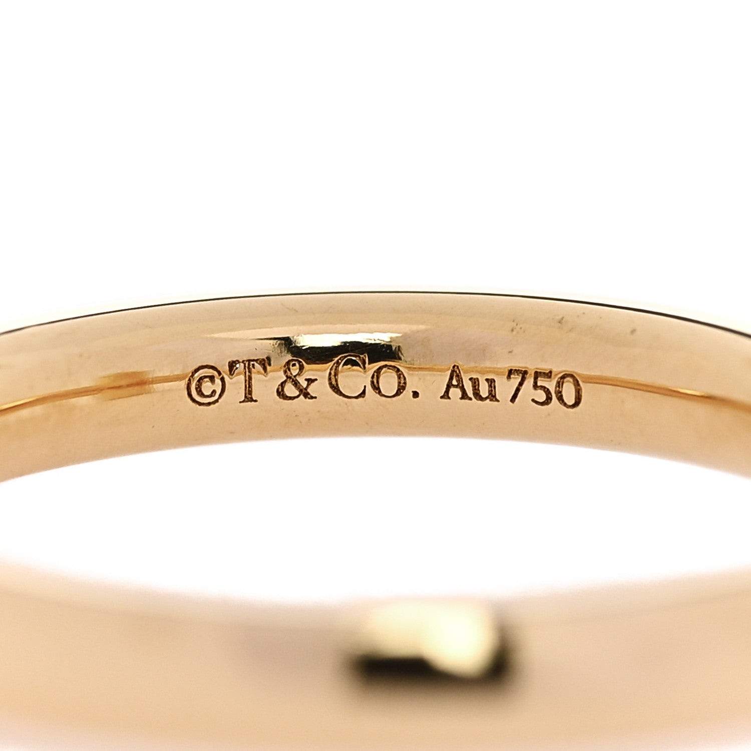 Tiffany 18K Yellow Gold T T1 Ring 49 5 4 of 5