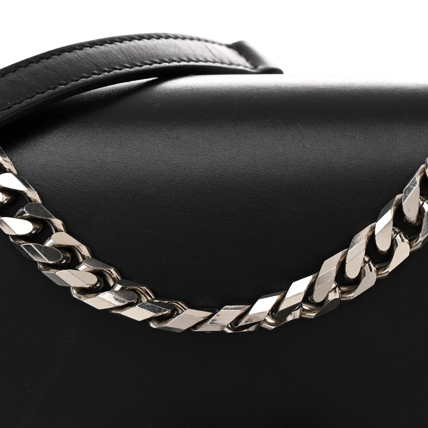 Calfskin Knuckle Shoulder Bag Black