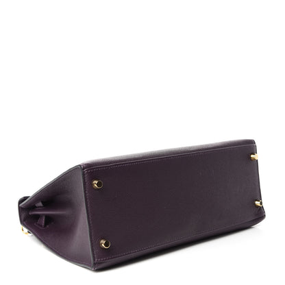 Hermes Epsom Kelly Sellier 28 Raisin 4 of 11