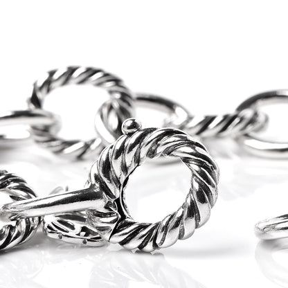 David Yurman Sterling Silver 10mm Medium Oval Link Bracelet 5 of 5