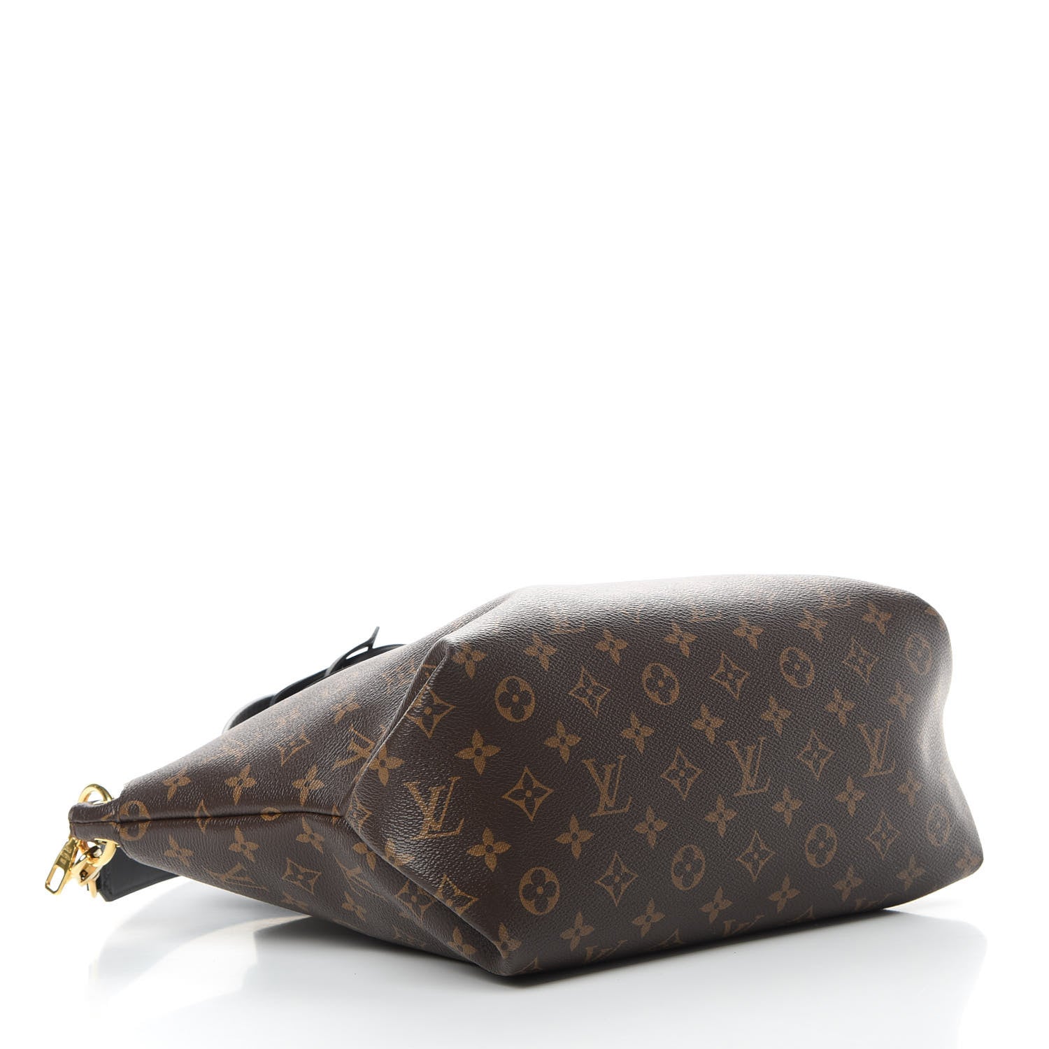 Louis Vuitton Monogram Flower Zipped Tote MM Black 4 of 12