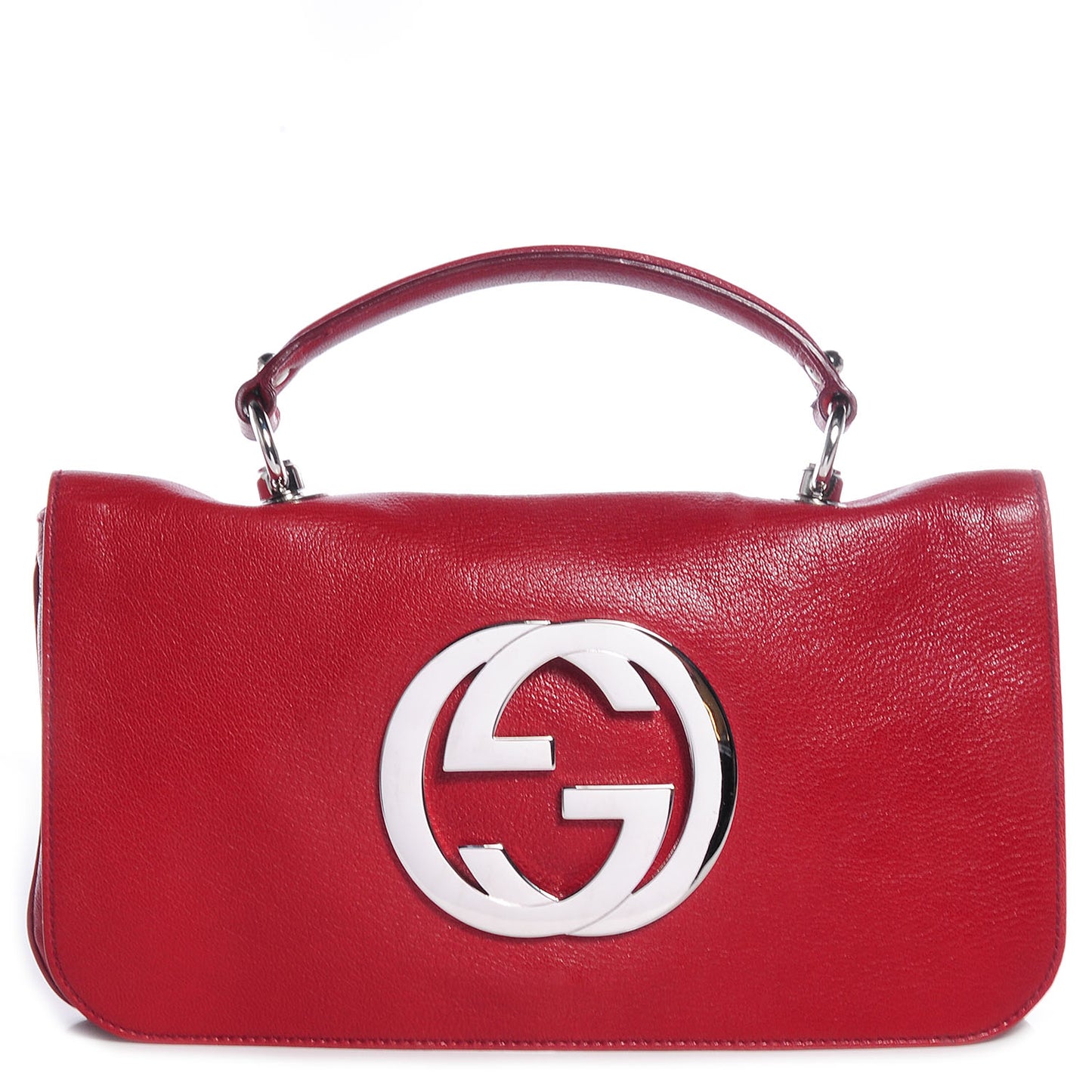 Leather Blondie Flap Red