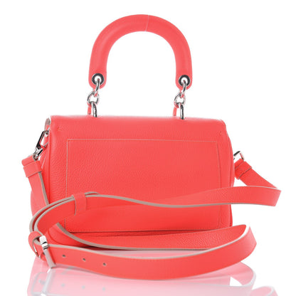 Christian Dior Bullcalf Mini Be Dior Satchel Fluorescent Goji Pink 3 of 20