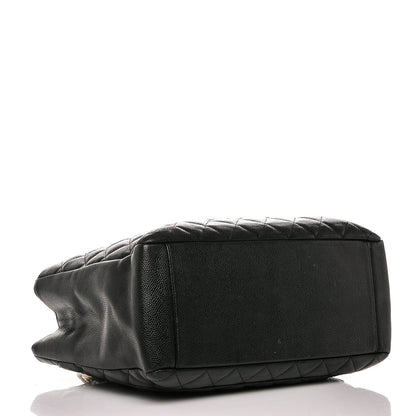 Chanel Caviar Quilted Grand Shopping Tote GST Black 4 of 8