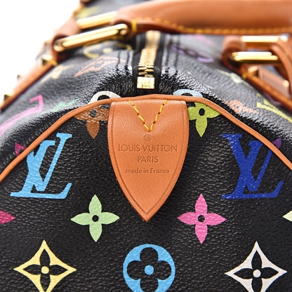 Louis Vuitton Monogram Multicolor Speedy 30 Black 5 of 10