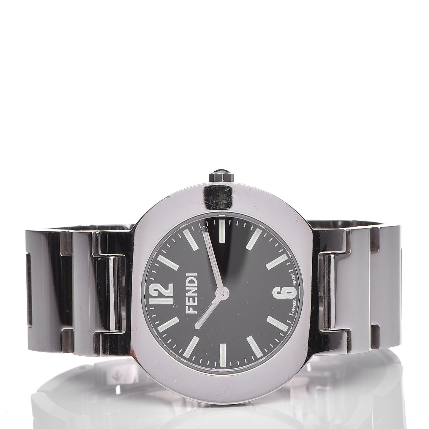 Stainless Steel 35mm Orologi Quartz Watch Black
