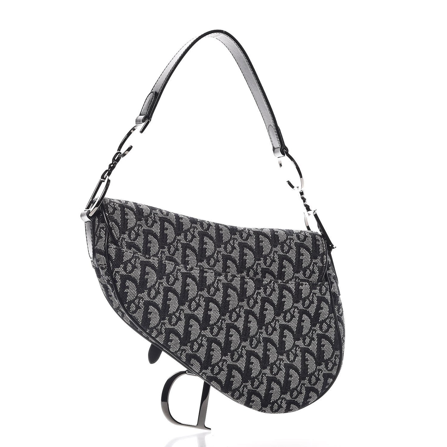 Monogram Saddle Bag Black