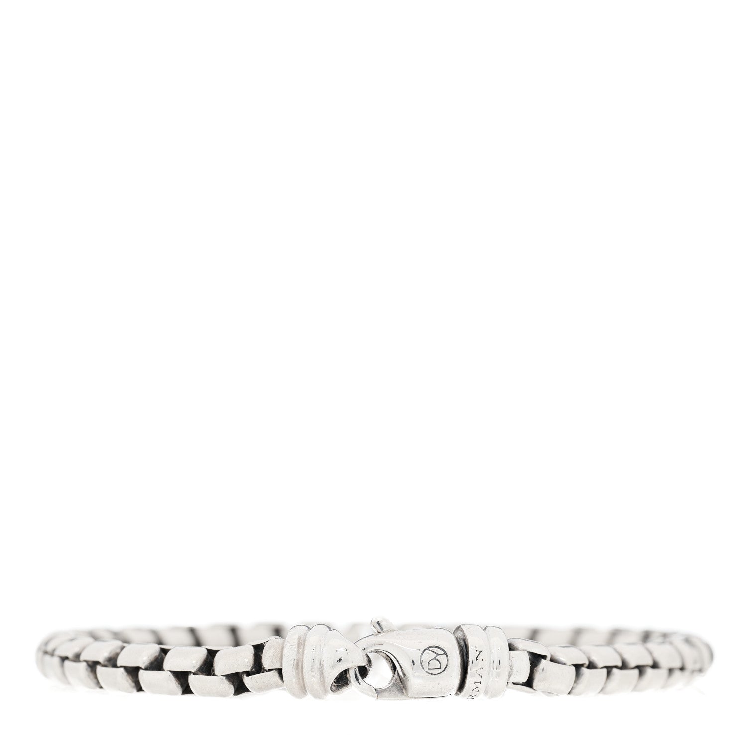 David Yurman Sterling Silver 5mm Box Chain Bracelet 3 of 8