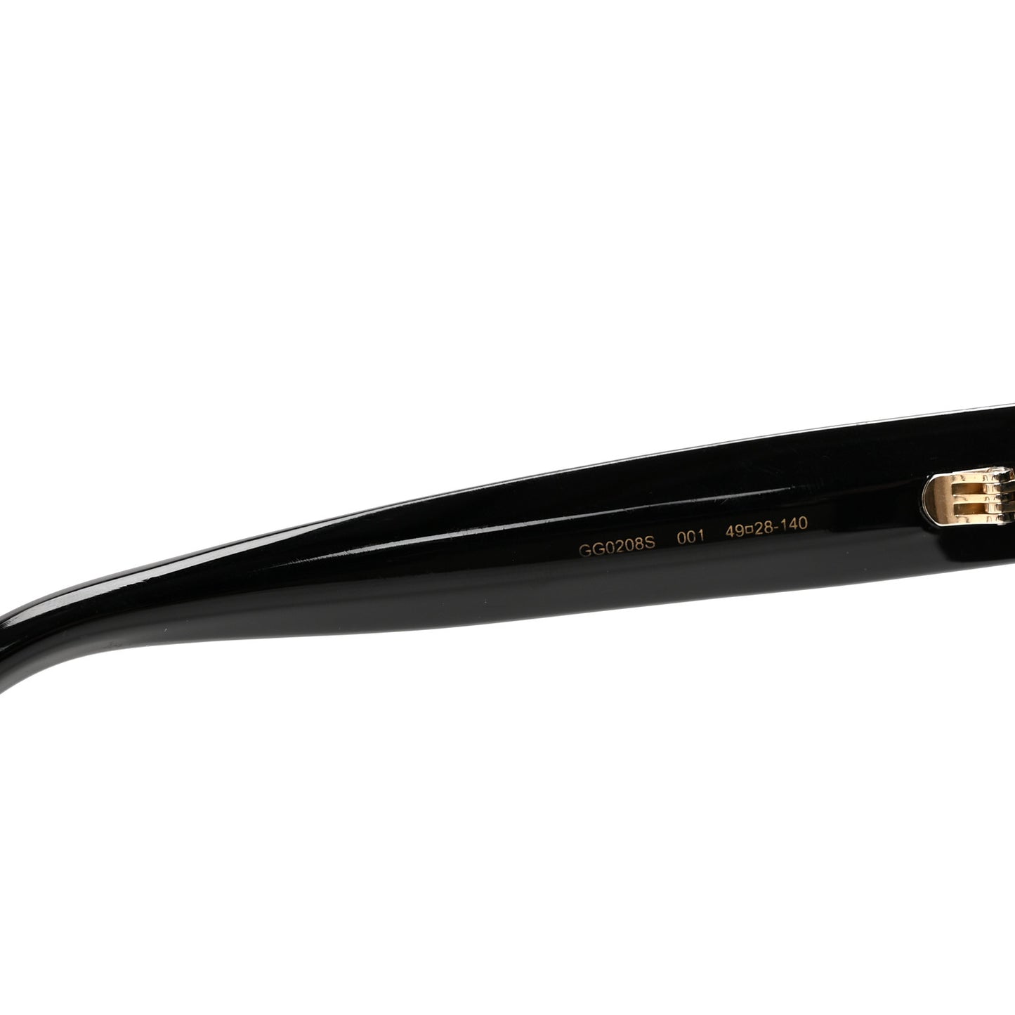Acetate Crystal Star Round Frame Sunglasses GG0208S Black