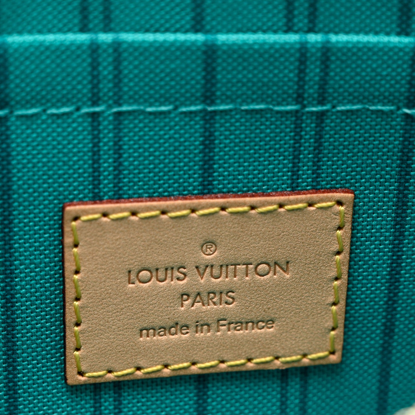 Monogram Neverfull MM GM Pochette Turquoise