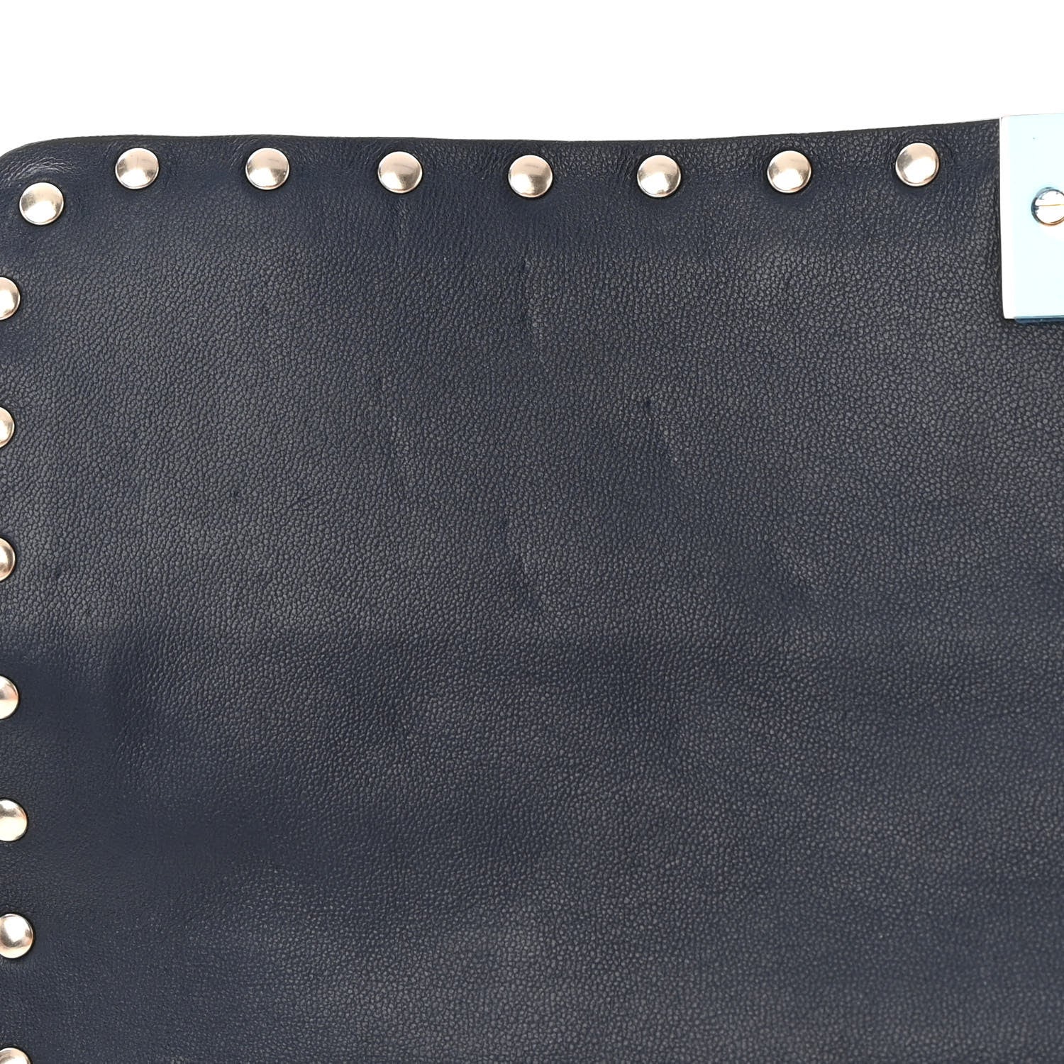 Valentino Garavani Nappa Large Rockstud Spike Shoulder Bag Marine 11 of 14