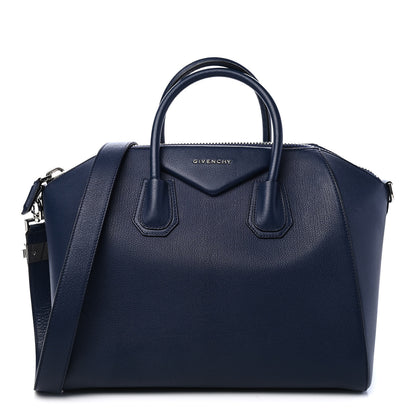 Givenchy Sugar Goatskin Medium Antigona Navy 1 of 9