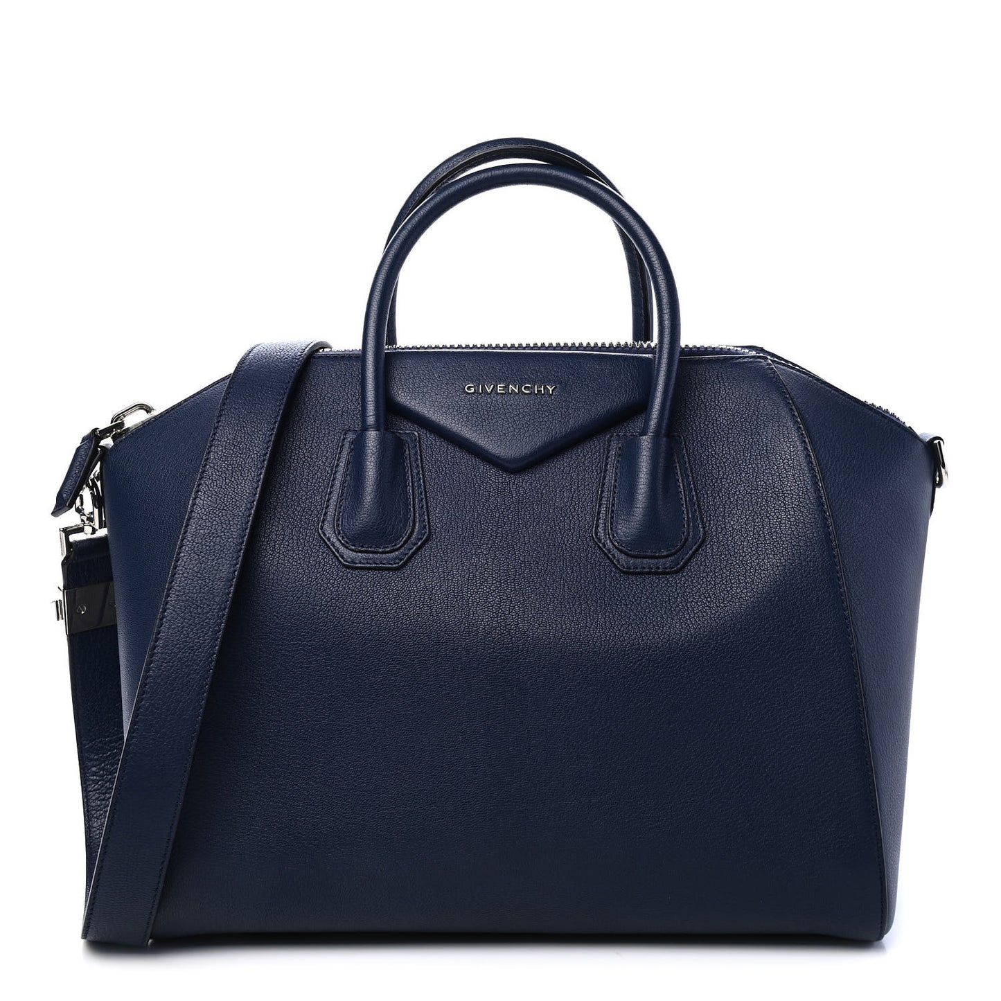 Sugar Goatskin Medium Antigona Navy