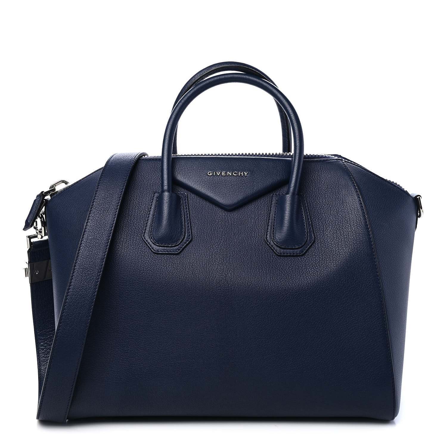 Givenchy Sugar Goatskin Medium Antigona Navy 1 of 9