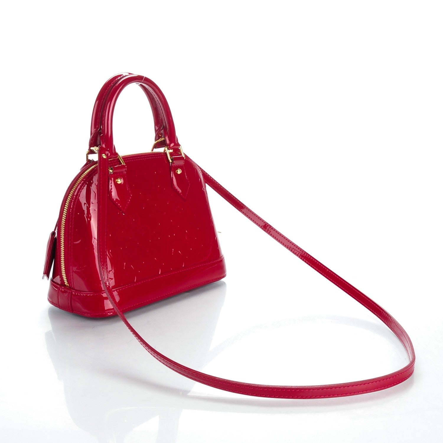 Louis Vuitton Vernis Alma BB Pomme D'Amour 3 of 8