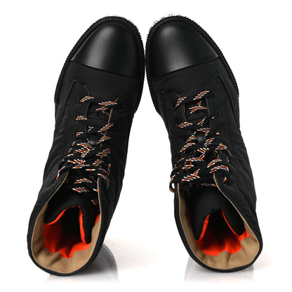 Hermes Calfskin Parachute Fresh Ankle Boots 38 Black 2 of 12