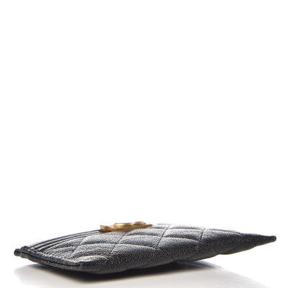 Chanel Caviar Quilted Boy Card Holder Black 4 of 9