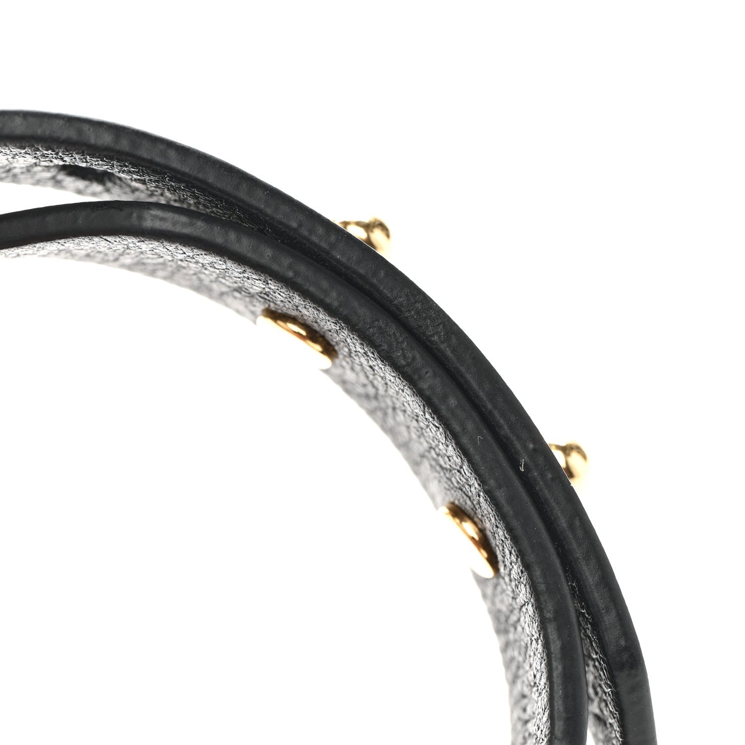 Louis Vuitton Calfskin Twist Bracelet 17 Black 7 of 8