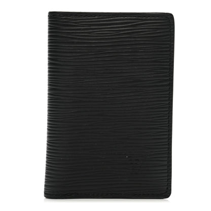 Louis Vuitton Epi Monogram Eclipse Pocket Organizer Black Blue 1 of 8