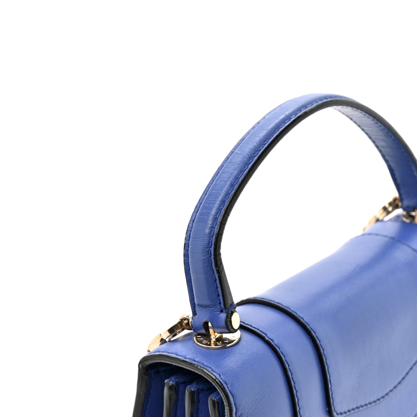 Calfskin Serpenti Forever Top Handle Blue