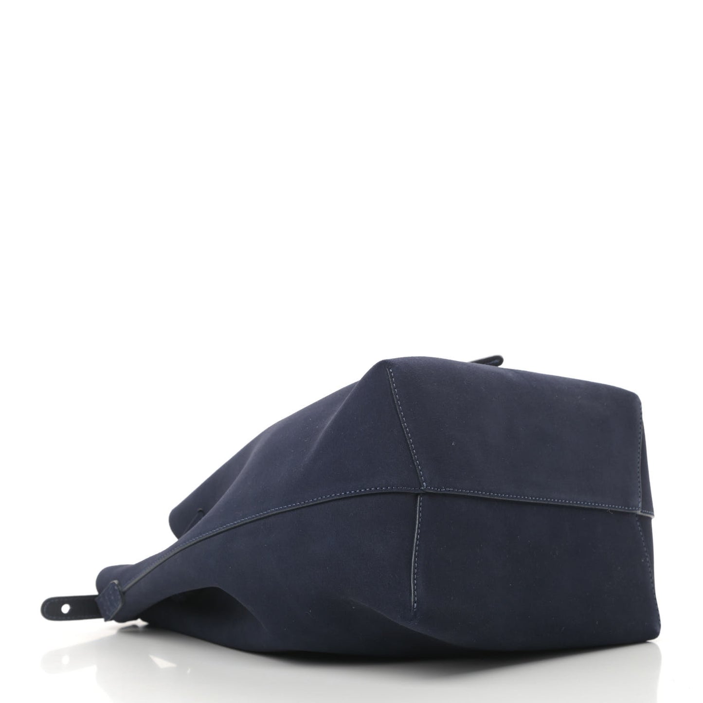 Suede Bucket Bag Blu