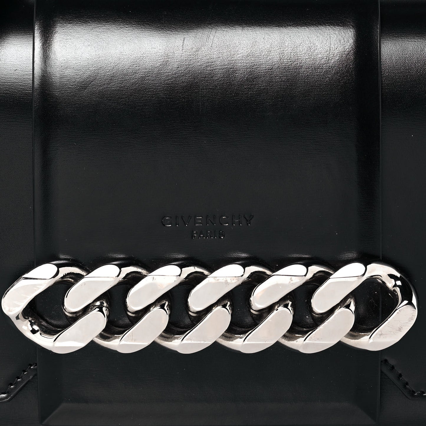 Calfskin Infinity Flap Bag Black