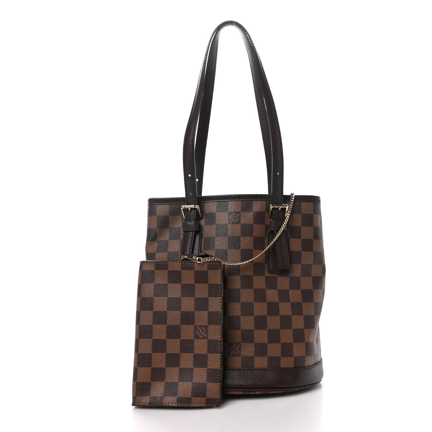 Louis Vuitton Damier Ebene Marais Bucket 23 3 of 10