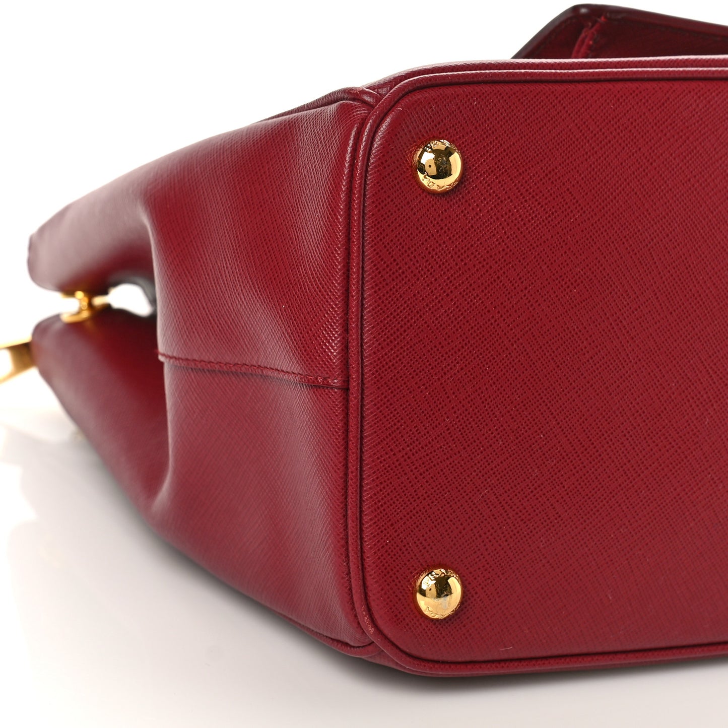 Saffiano Lux Galleria Front Pocket Tote Cerise Papaya