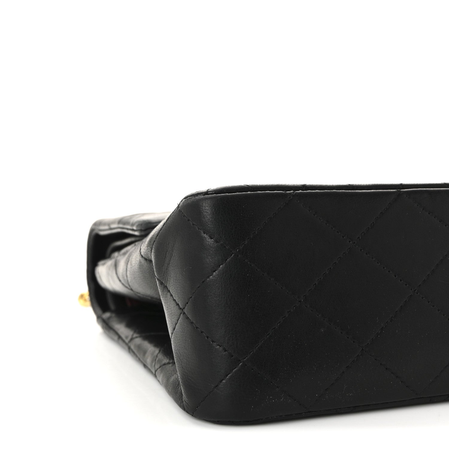 Chanel Lambskin Quilted Medium Double Flap Black 9 of 10