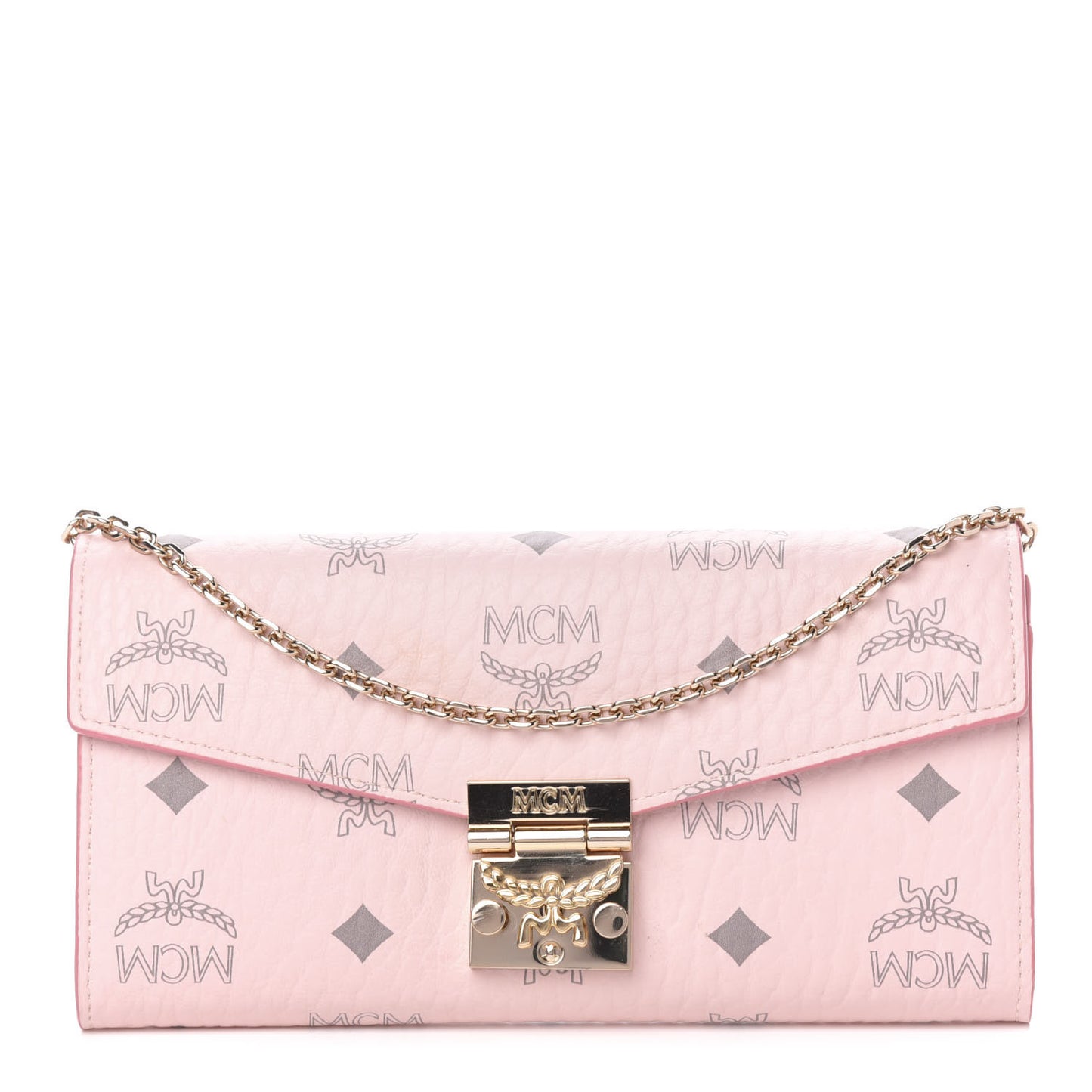 Visetos Large Patricia Wallet On Chain Soft Pink