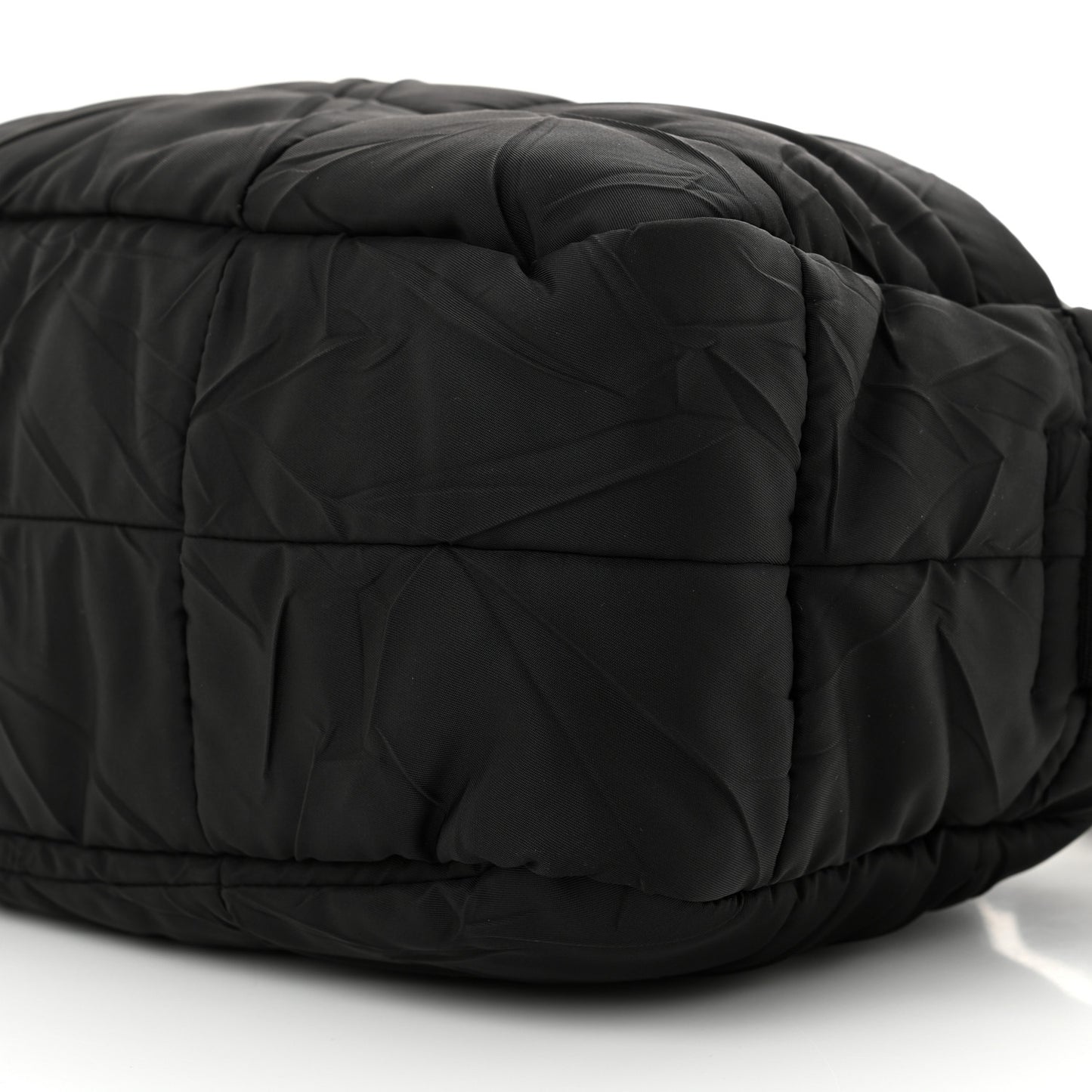 Tessuto Nylon Quilted Messenger Black