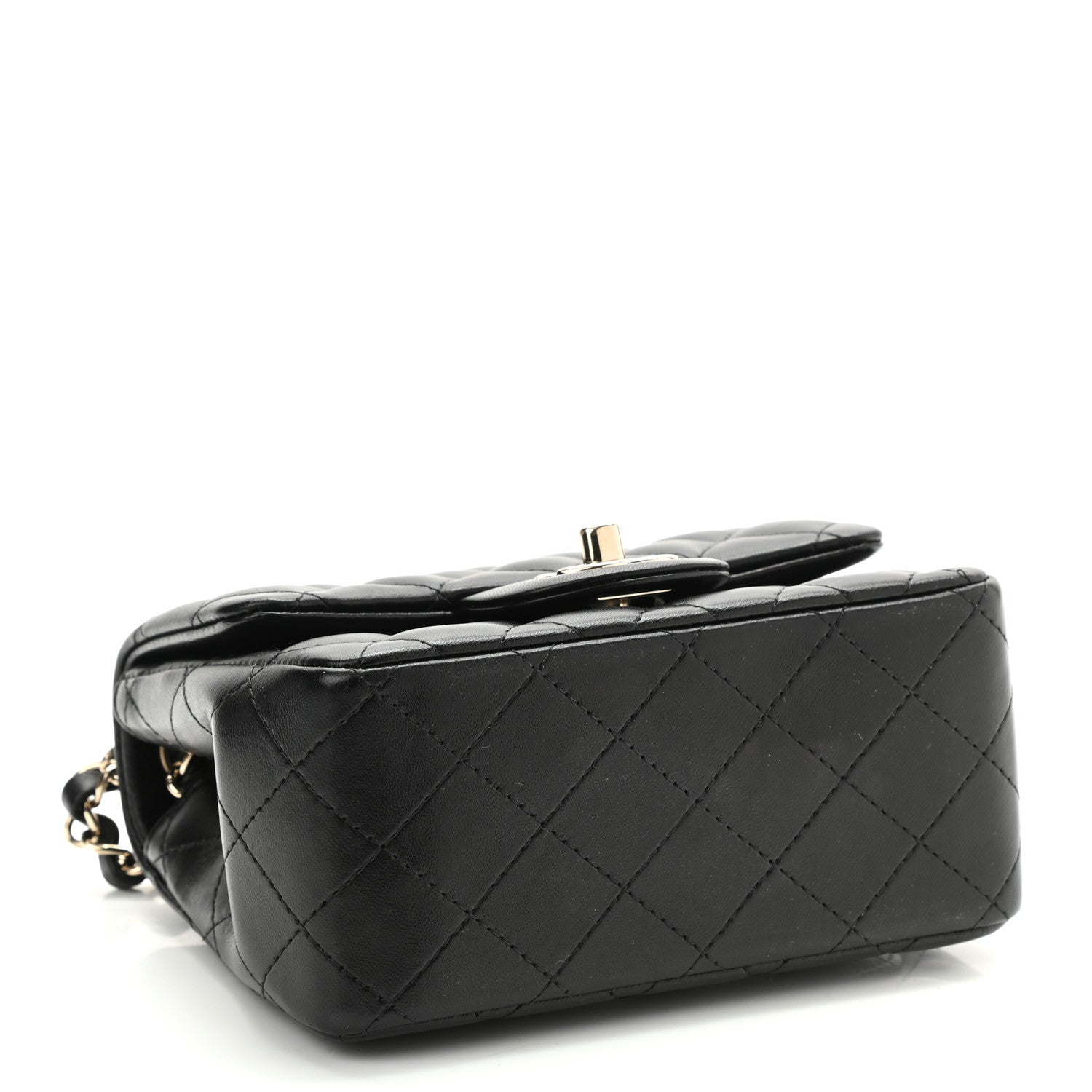 Chanel Lambskin Quilted Mini Square Flap Black 4 of 10