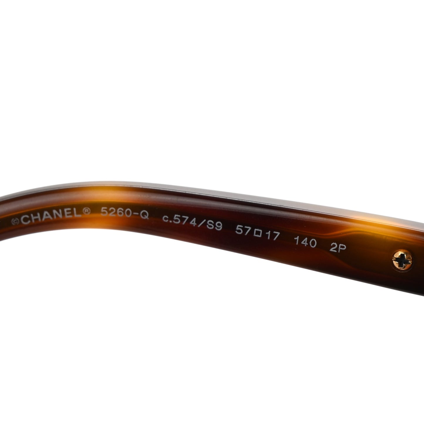 Acetate Polarized Butterfly CC Chain Sunglasses 5260-Q Tortoise