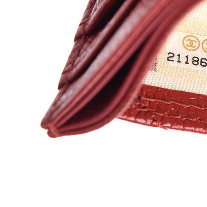 Chanel Caviar Quilted Card Holder Red 8 of 10