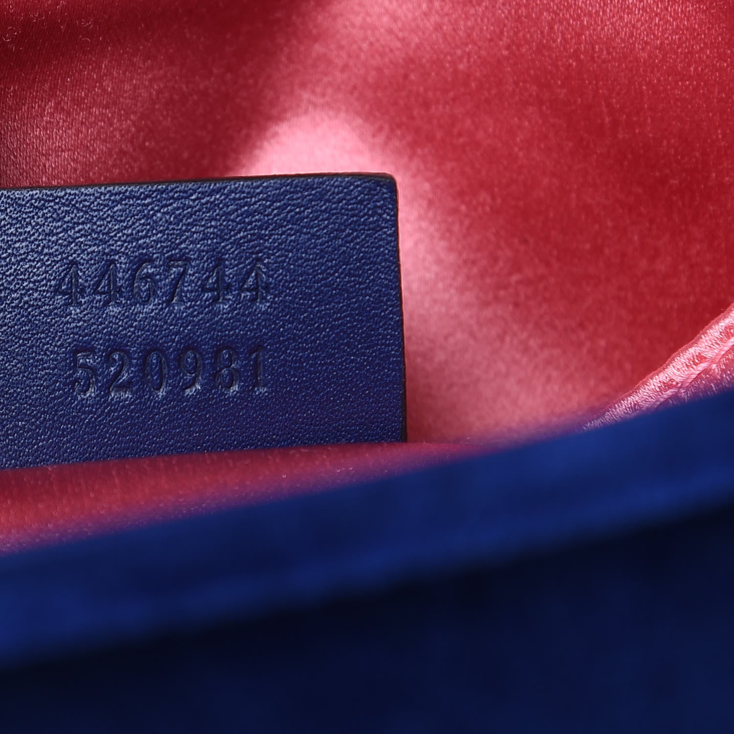 Gucci Velvet Matelasse Mini GG Marmont Shoulder Bag Cobalt Blue 7 of 8