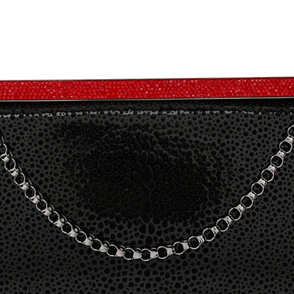 Christian Louboutin Patent Calfskin Crystal Vanite Small Clutch Black 7 of 9