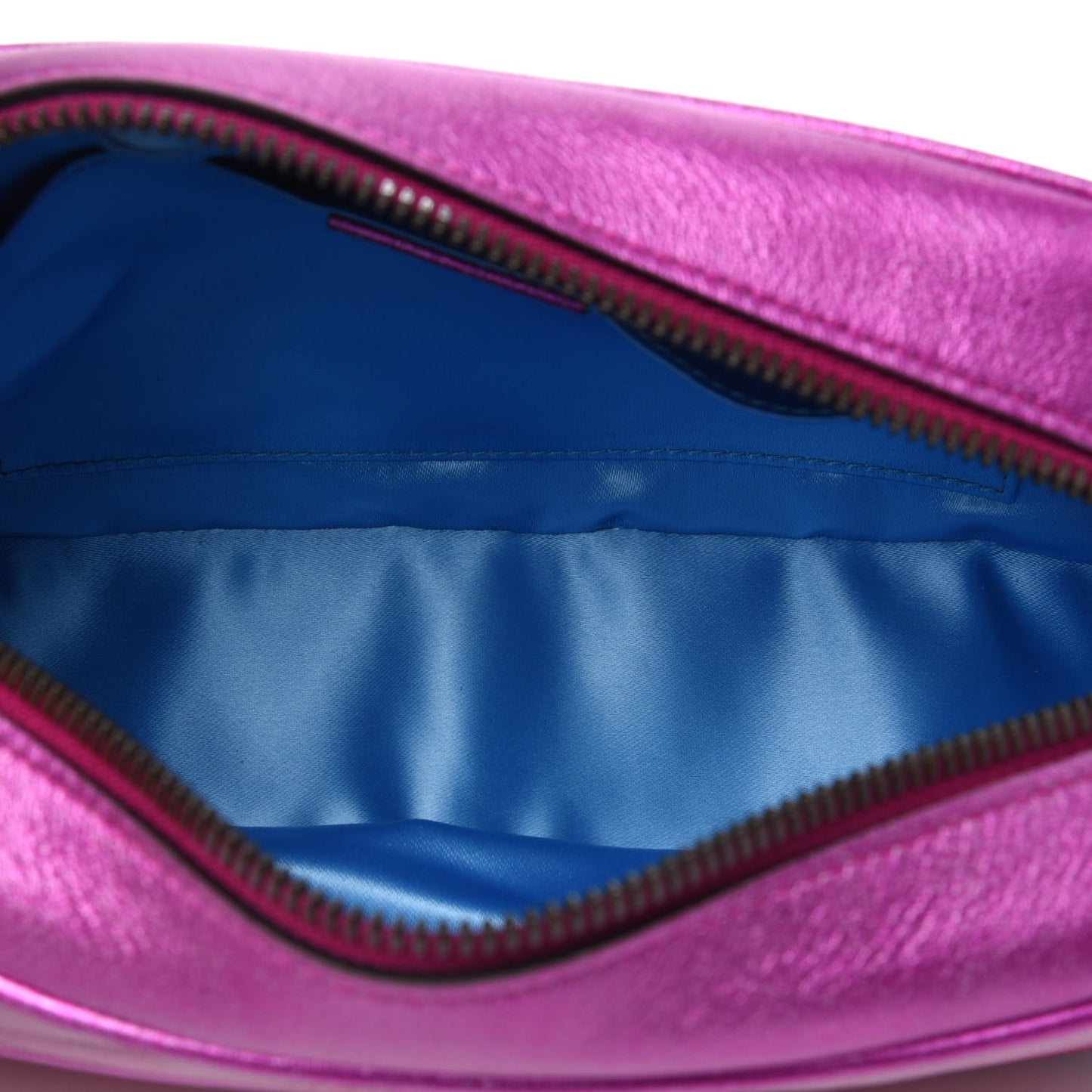 Laminated Nappa Matelasse Small GG Marmont Chain Shoulder Bag Fuxia Rosso Rosa