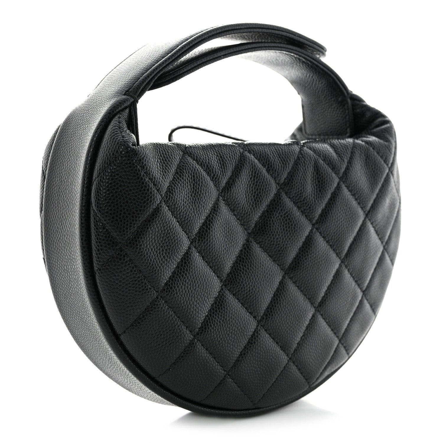 Chanel Caviar Quilted Polly Pocket Pouch Hobo Black 3 of 11